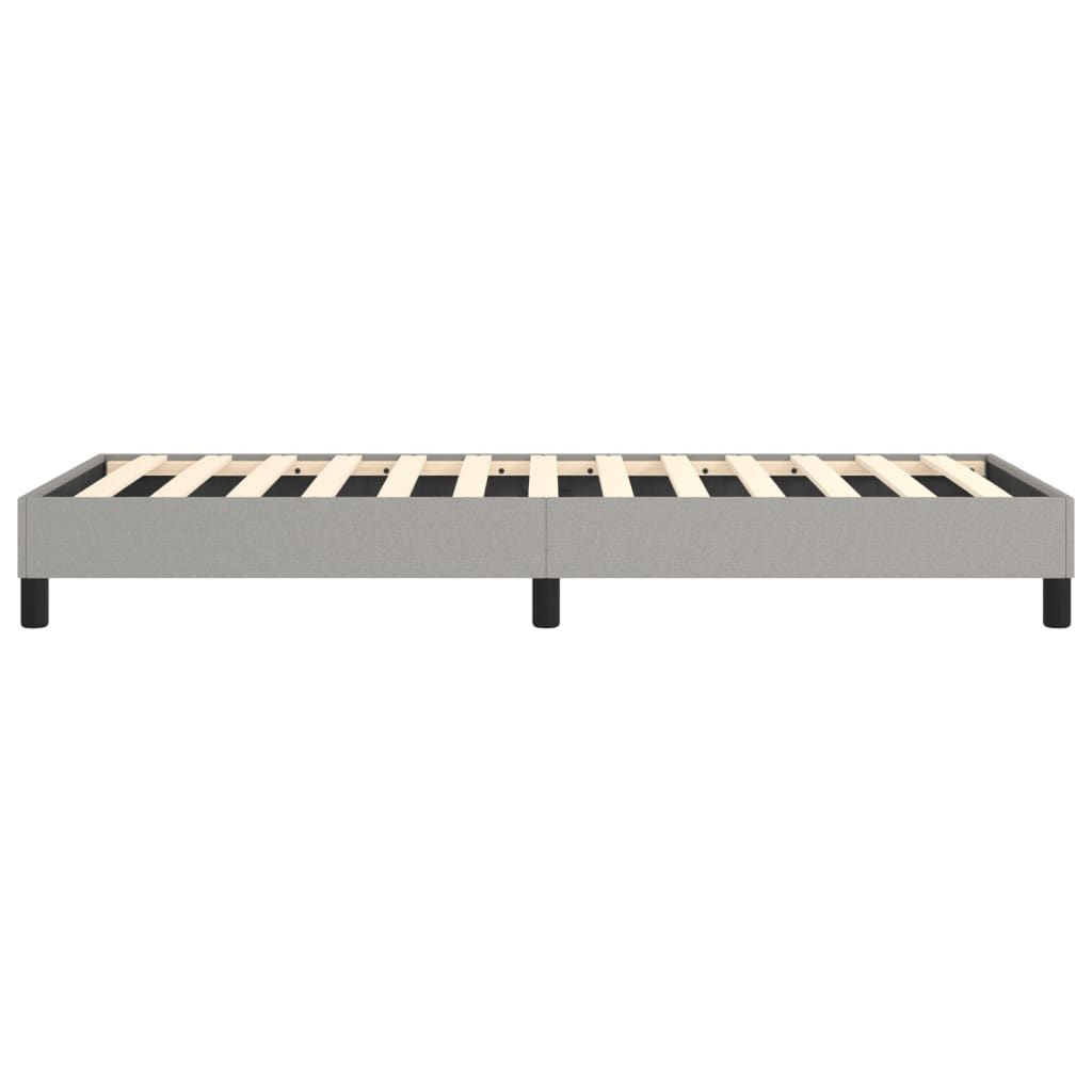 Box Spring Bed Frame Light Gray Twin XL Fabric (US Only) image 6