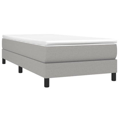 Box Spring Bed Frame Light Gray Twin XL Fabric (US Only) image 3