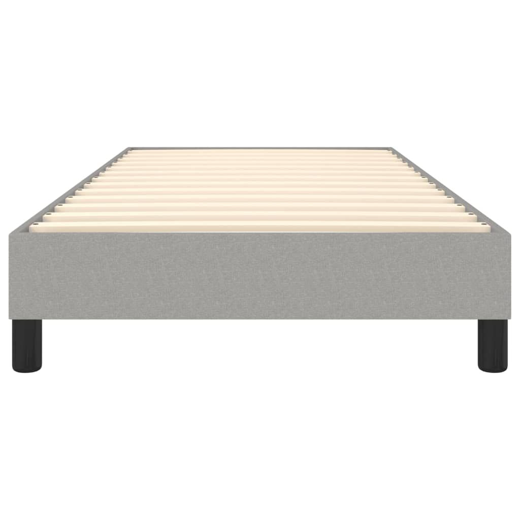Box Spring Bed Frame Light Gray Twin XL Fabric (US Only) image 5