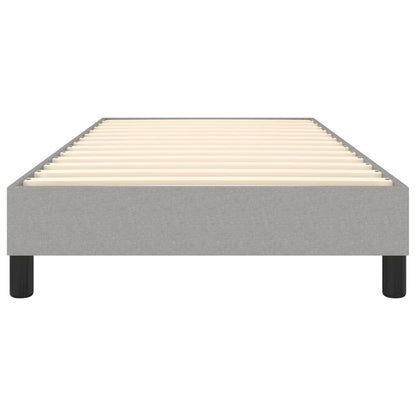 Box Spring Bed Frame Light Gray Twin XL Fabric (US Only) image 5