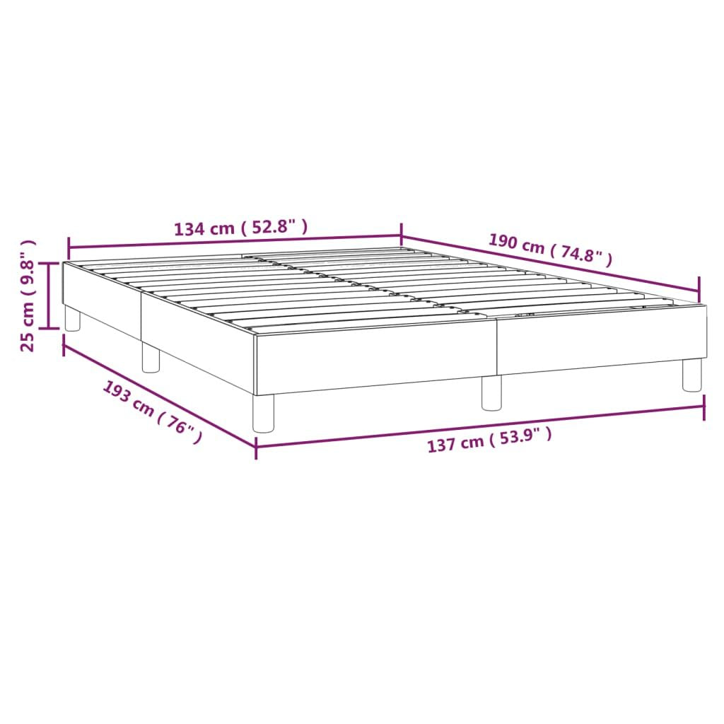 Box Spring Bed Frame White Full Faux Leather (US Only) image 9