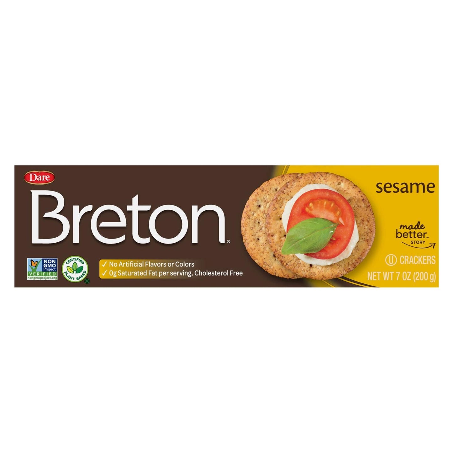 Breton/dare - Crackers Sesame - Case Of 12-7 Oz image 1