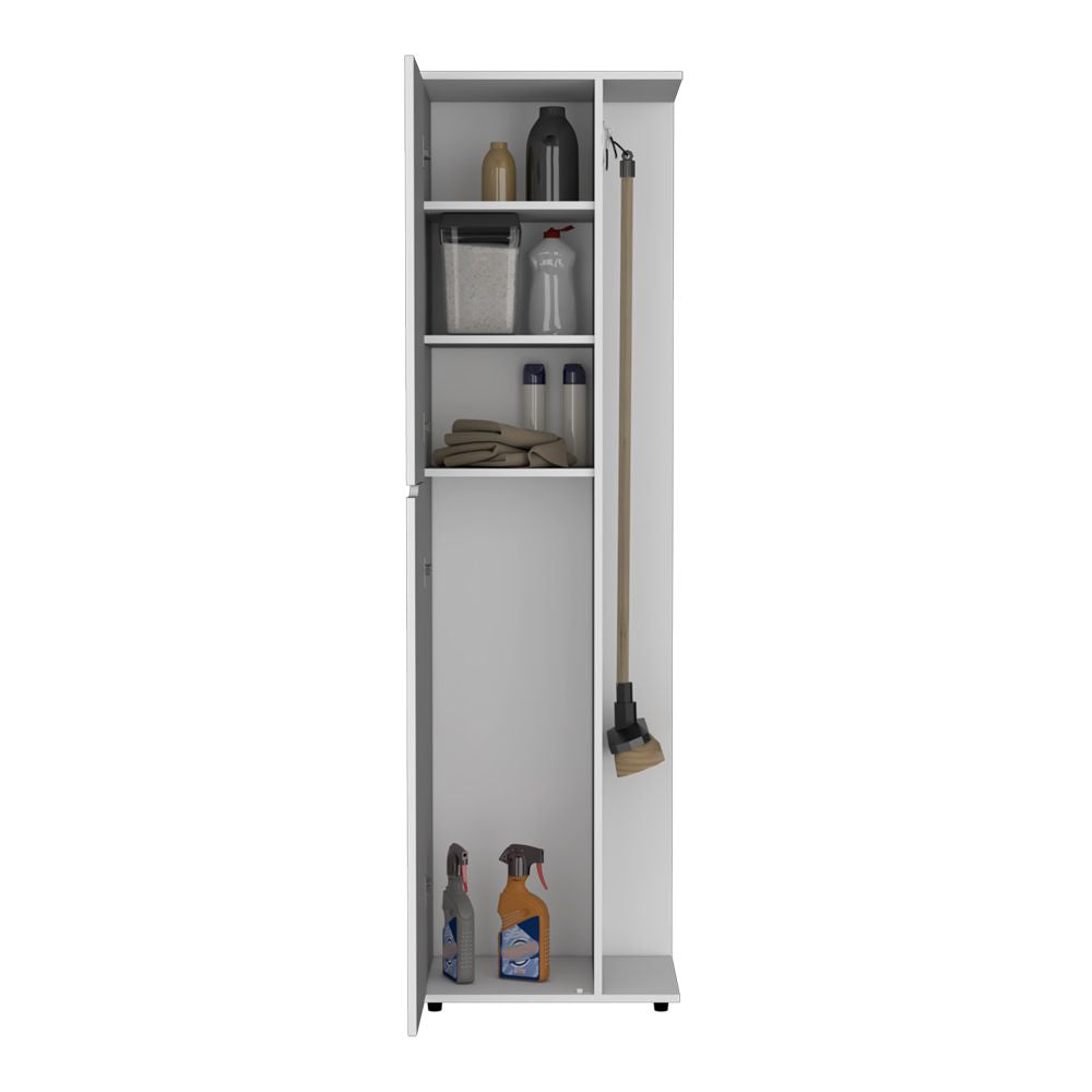 Broom Storage Closet Edmond, Kitchen, White image 4