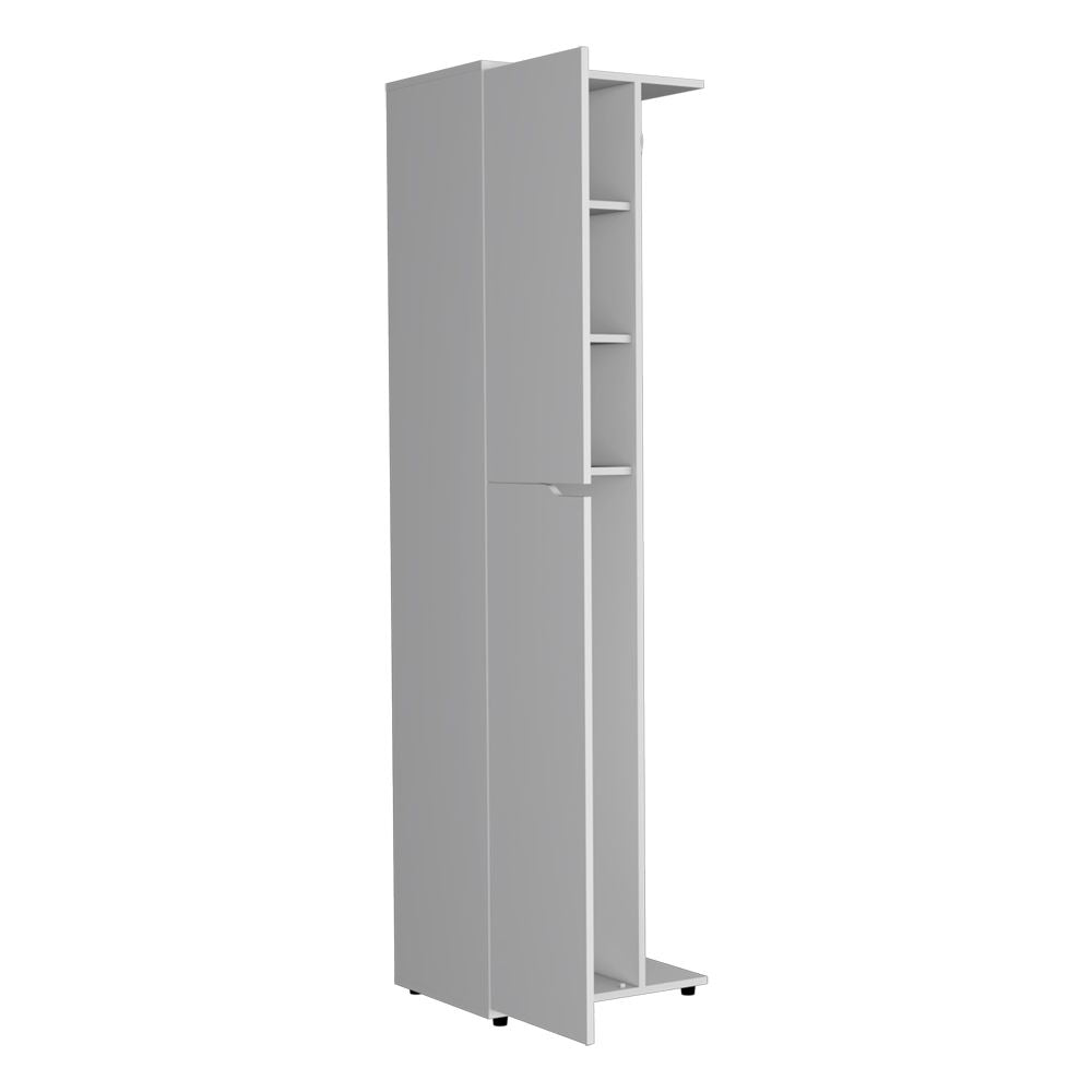 Broom Storage Closet Edmond, Kitchen, White image 6