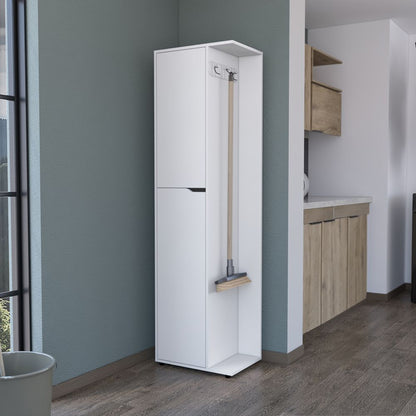 Broom Storage Closet Edmond, Kitchen, White image 2