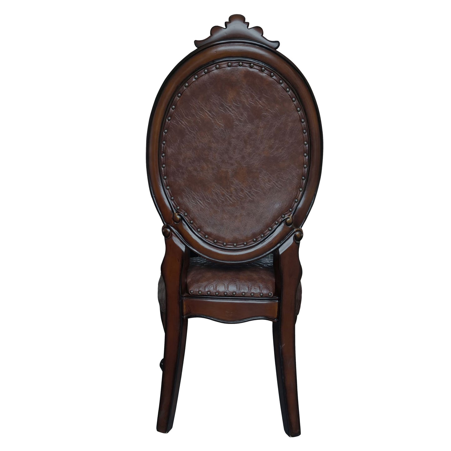 Brown and Cherry Oval Back Side Chairs (Set of 2) image 3