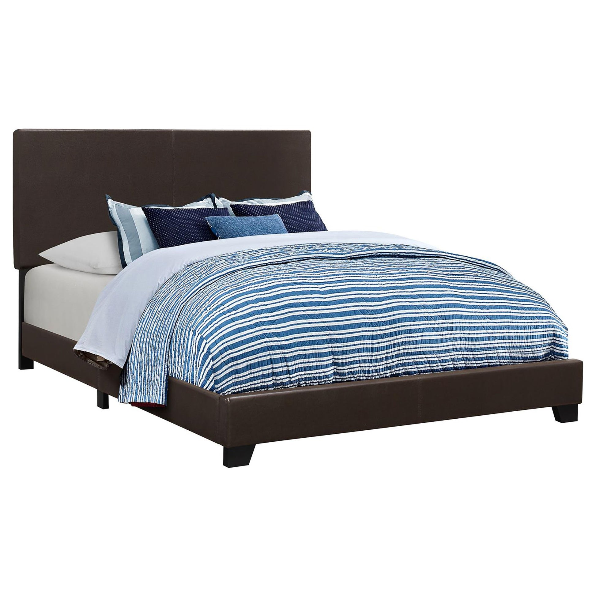 Brown Queen Panel Bed image 2