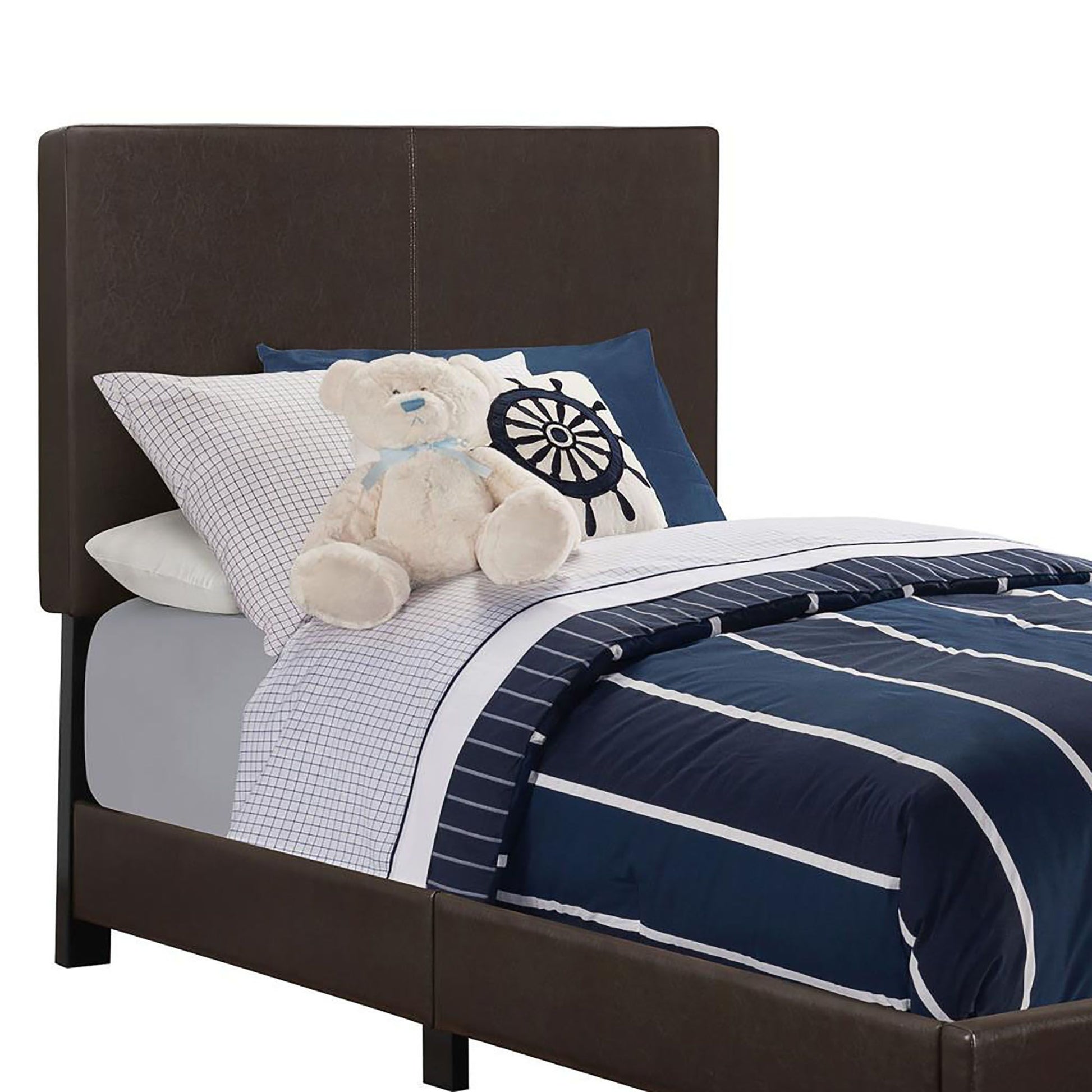 Brown Twin Panel Bed image 3