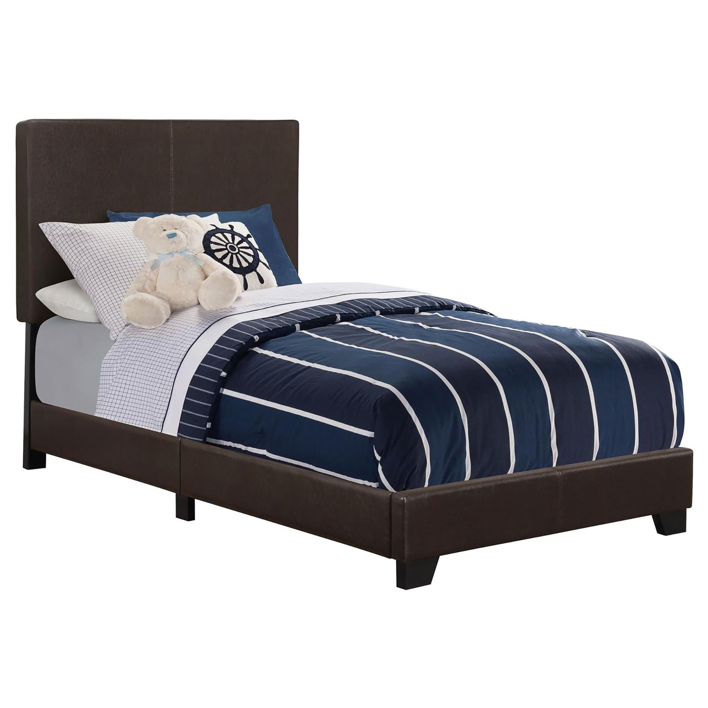 Brown Twin Panel Bed image 2