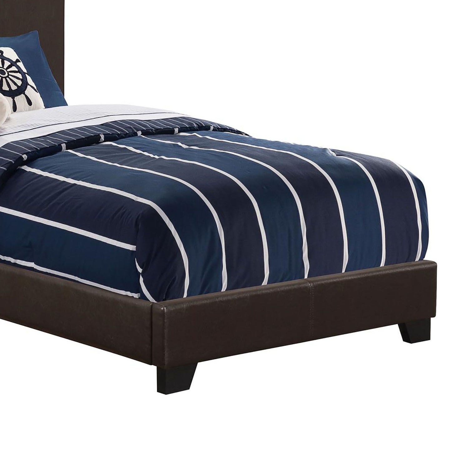 Brown Twin Panel Bed image 4