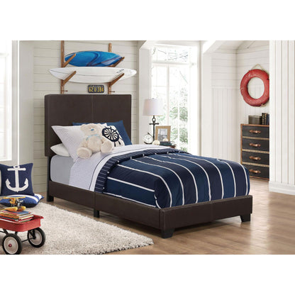 Brown Twin Panel Bed image 1