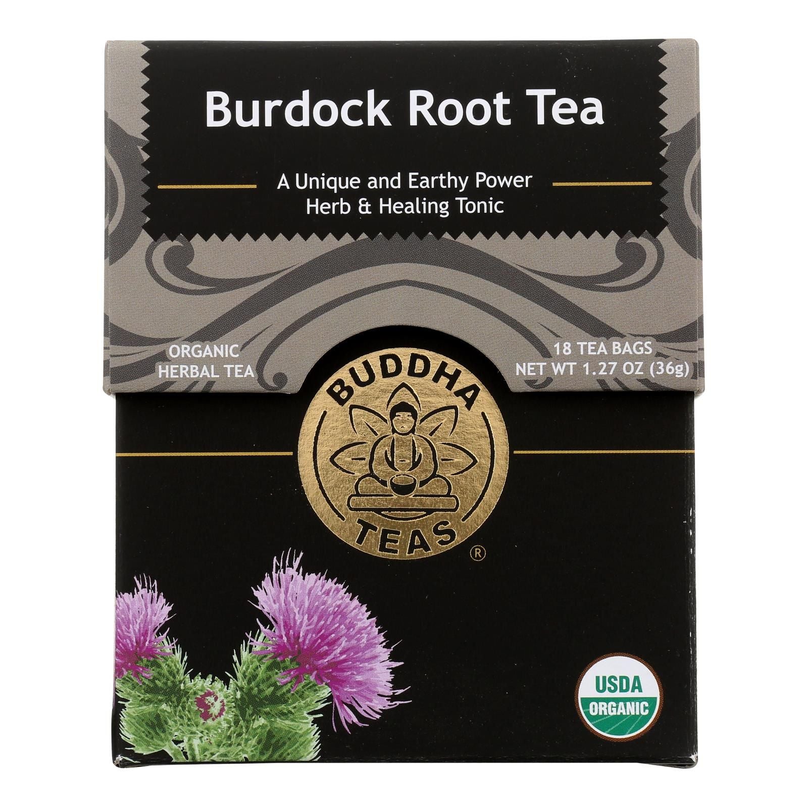 Buddha Teas - Organic Tea - Burdock Root - Case Of 6 - 18 Count image 2
