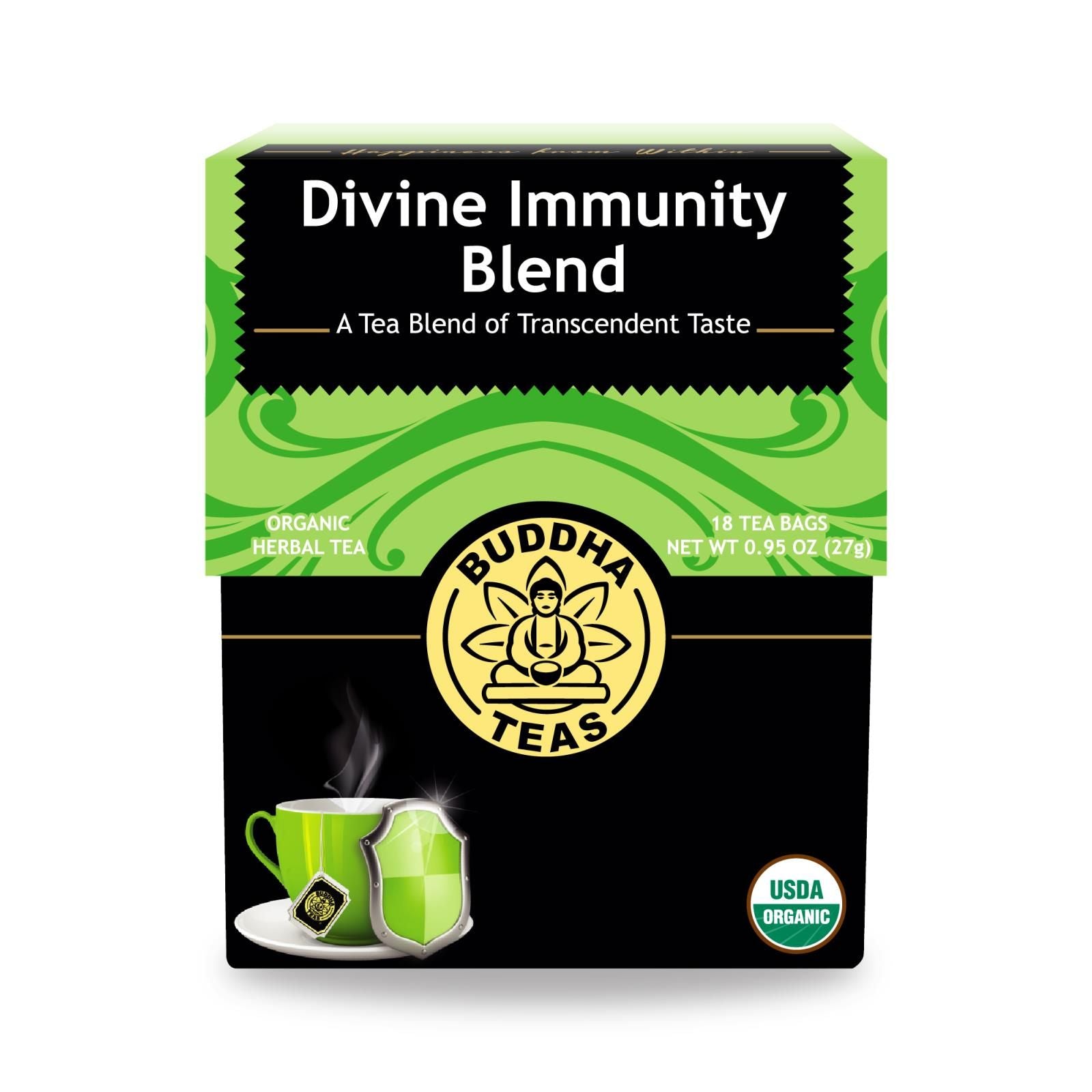 Buddha Teas - Organic Tea - Divine Immunity - Case Of 6 - 18 Count image 1