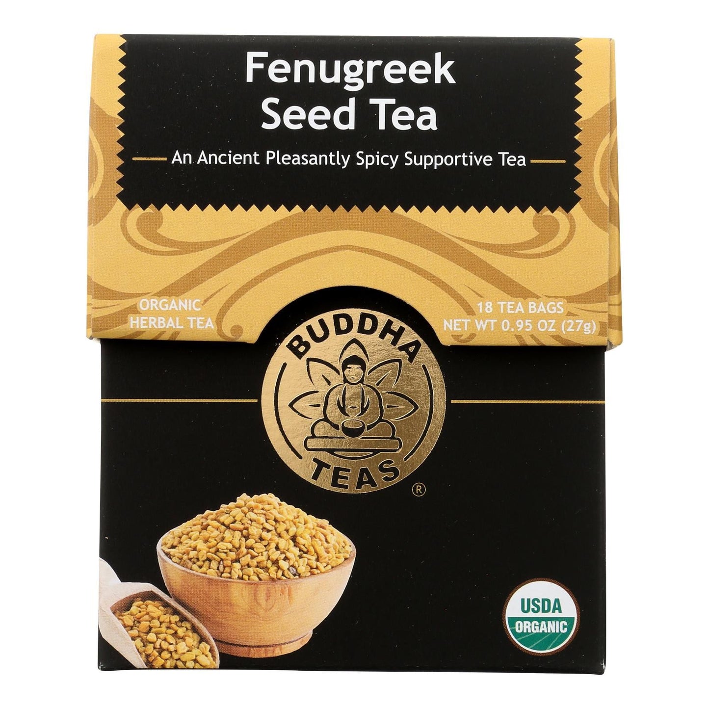 Buddha Teas - Organic Tea - Fenugreek - Case Of 6 - 18 Count image 1