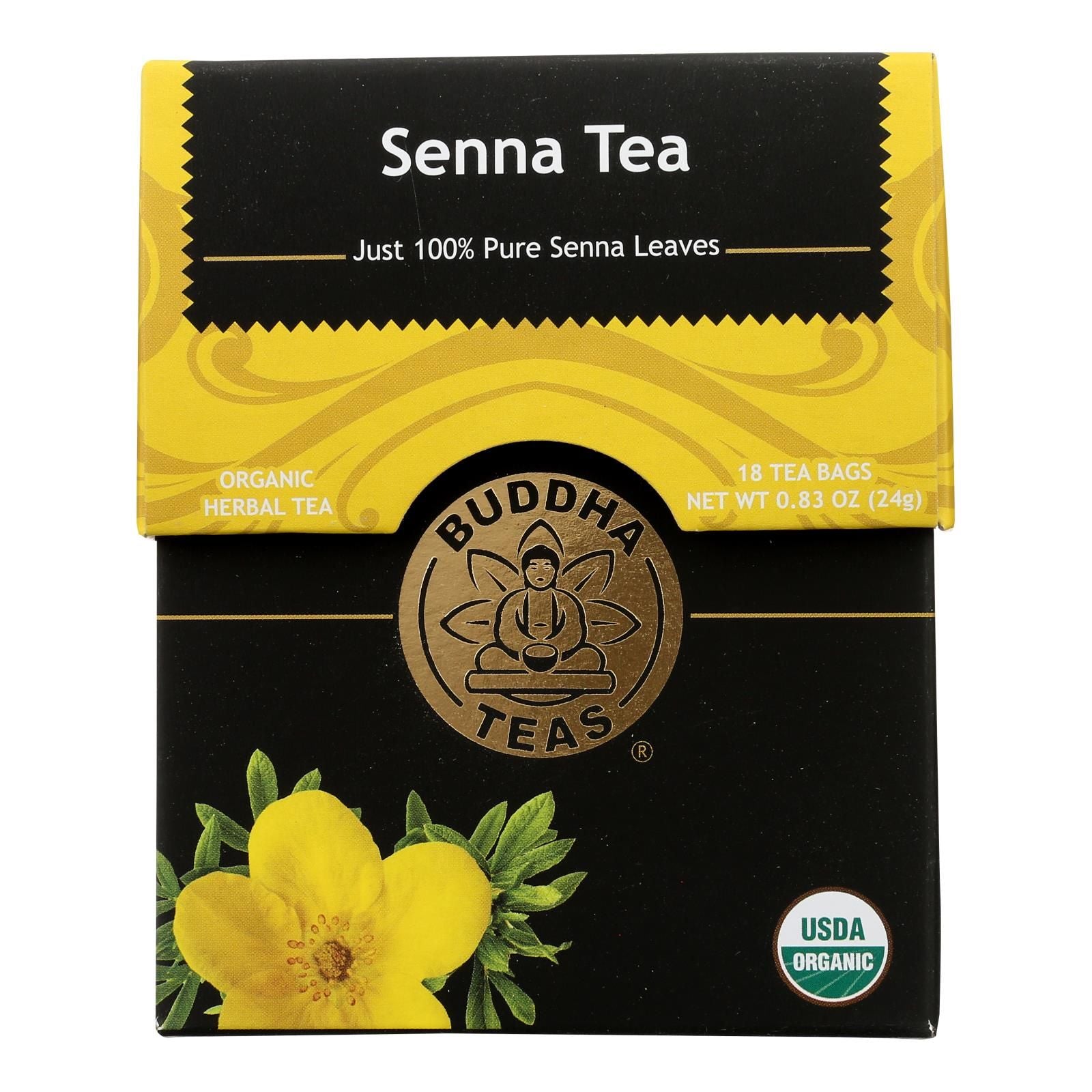 Buddha Teas - Organic Tea - Senna - Case Of 6 - 18 Count image 1