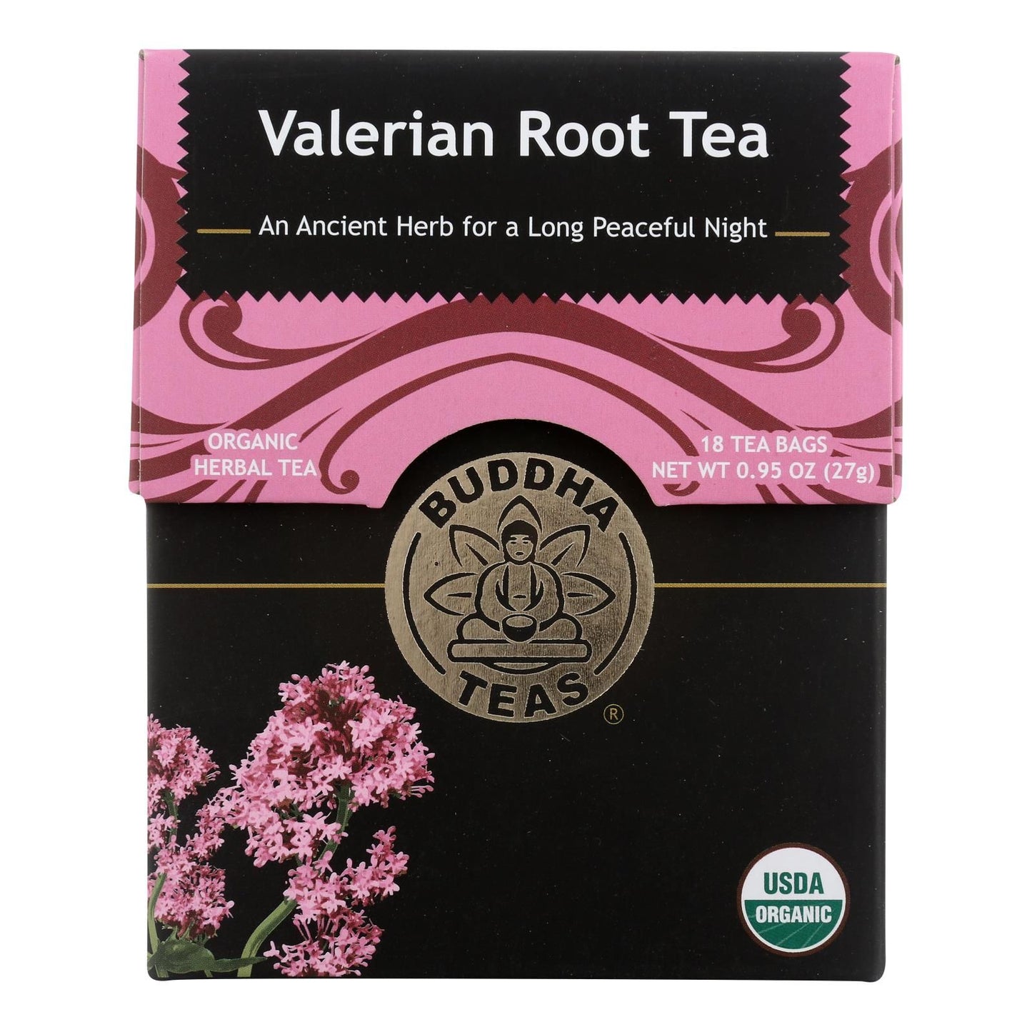 Buddha Teas - Organic Tea - Valerian Root - Case Of 6 - 18 Count image 1