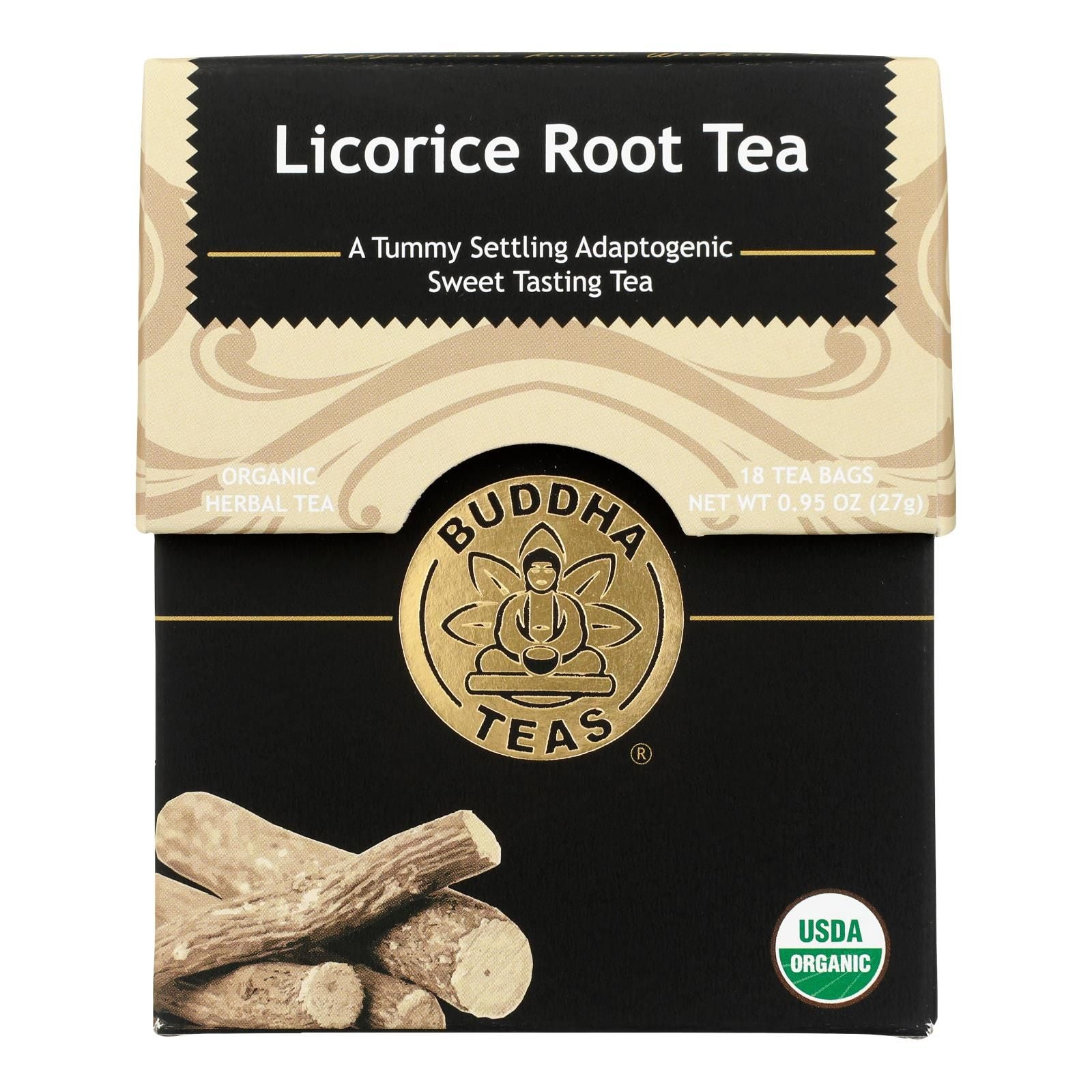 Buddha Teas - Tea Organic Licorice Root - Case Of 6 - 18 Bag image 1