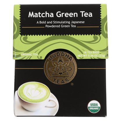 Buddha Teas -tea - Matcha Green - Case Of 6 - 18 Bag image 1