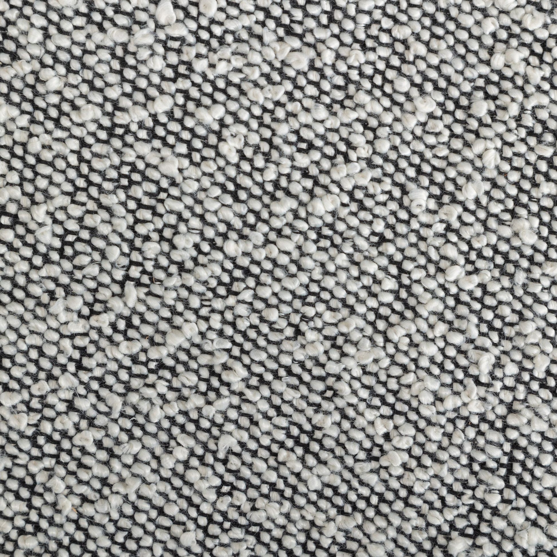 Burbank Modern Round Boucle Dining Chairs, Set of 2, Black White image 10