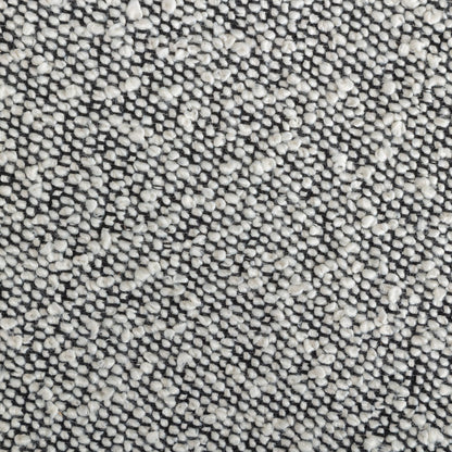 Burbank Modern Round Boucle Dining Chairs, Set of 2, Black White image 10