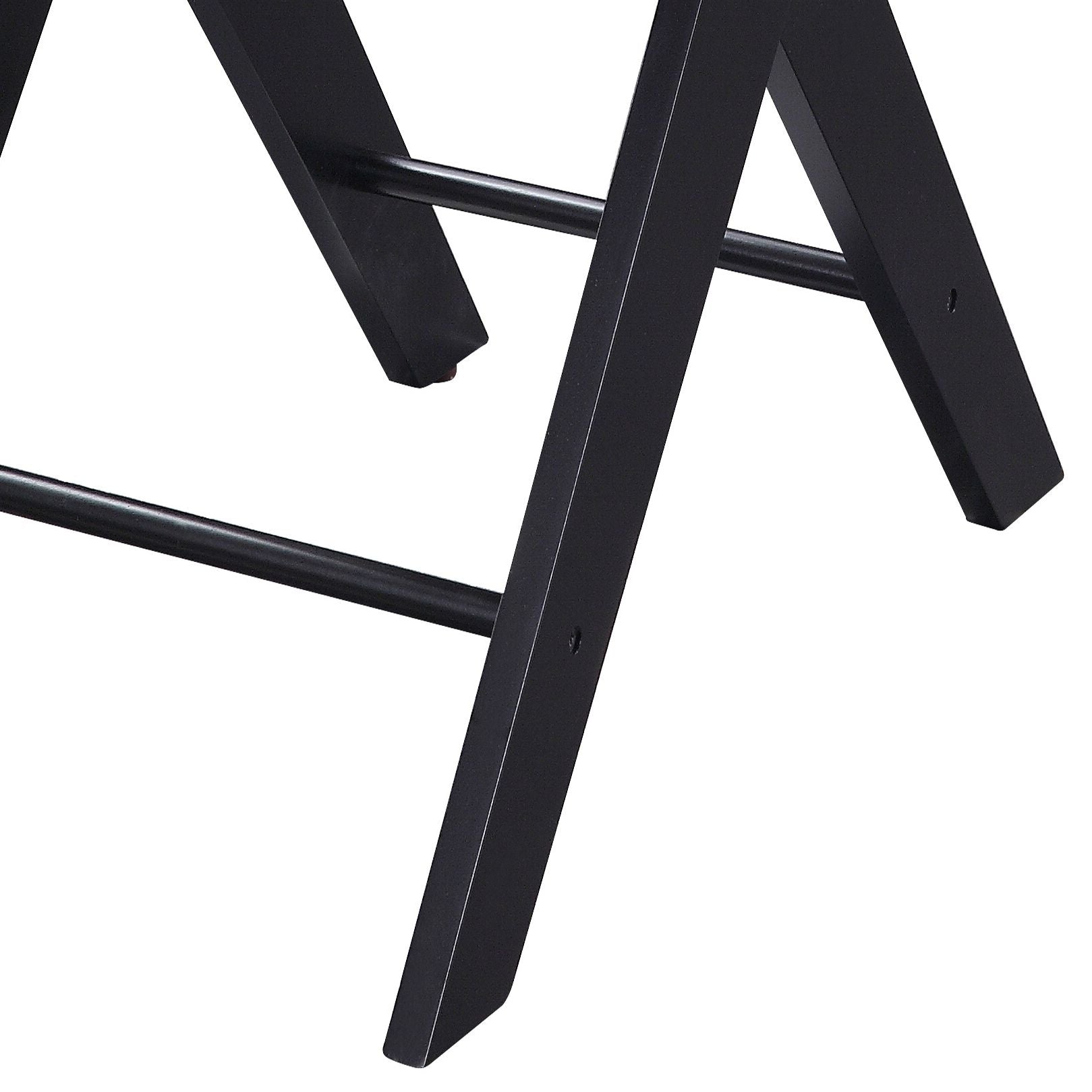 Burgundy and Black Side Table with USB Ports image 5