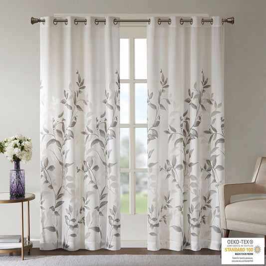 Burnout Printed Curtain Panel image 1