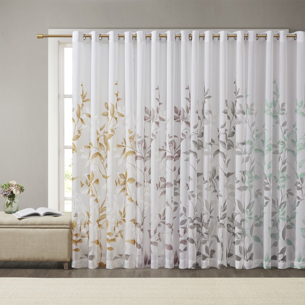 Burnout Printed Curtain Panel image 2