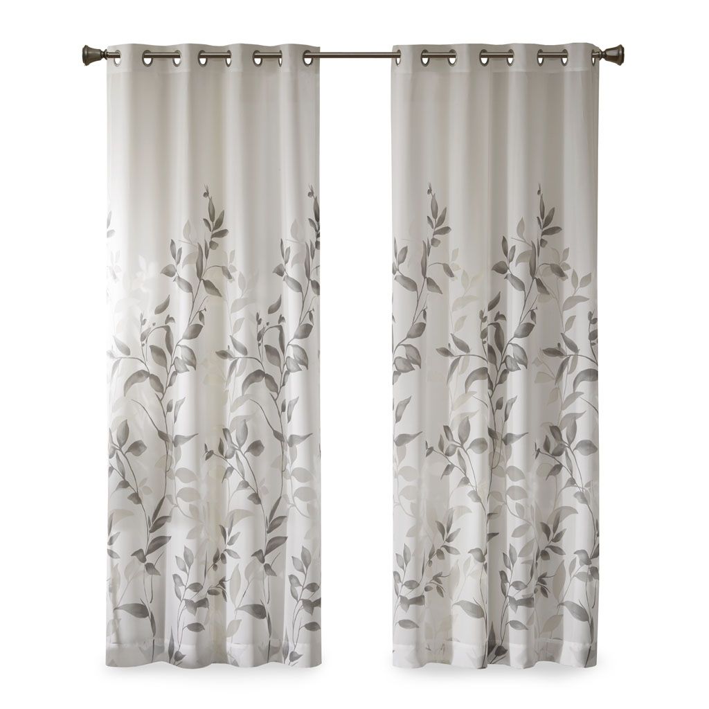 Burnout Printed Curtain Panel image 5
