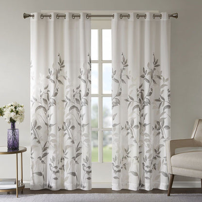 Burnout Printed Curtain Panel image 11