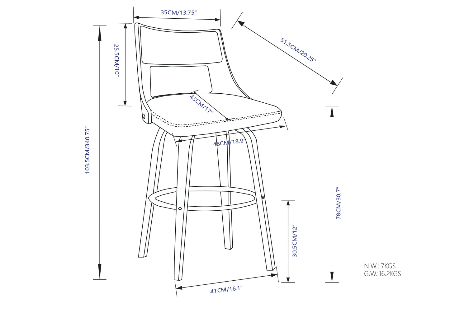 Dallyn Swivel Bar Stool (Set of 2) image 3