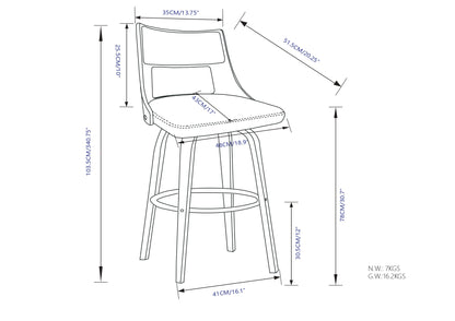 Dallyn Swivel Bar Stool (Set of 2) image 3
