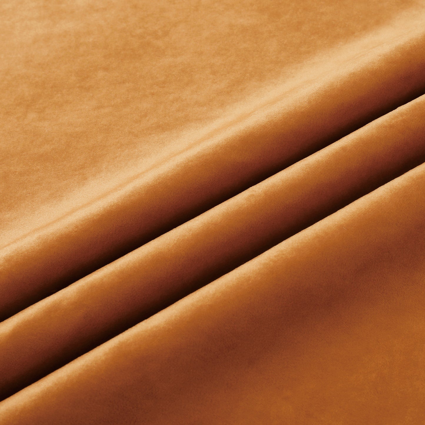 Full Size Velvet Upholstered Floor Bed, Pumpkin Orange image 3