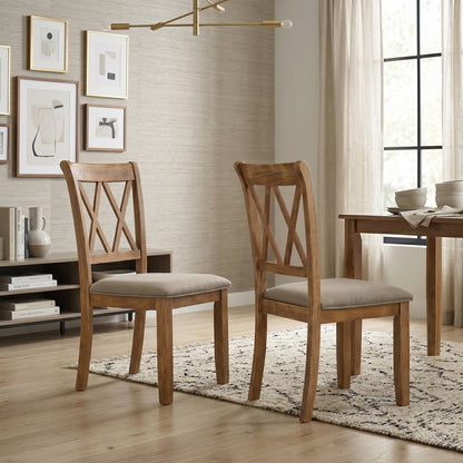 Windvale Fabric Upholstered Dining Chair Set of 2 image 2