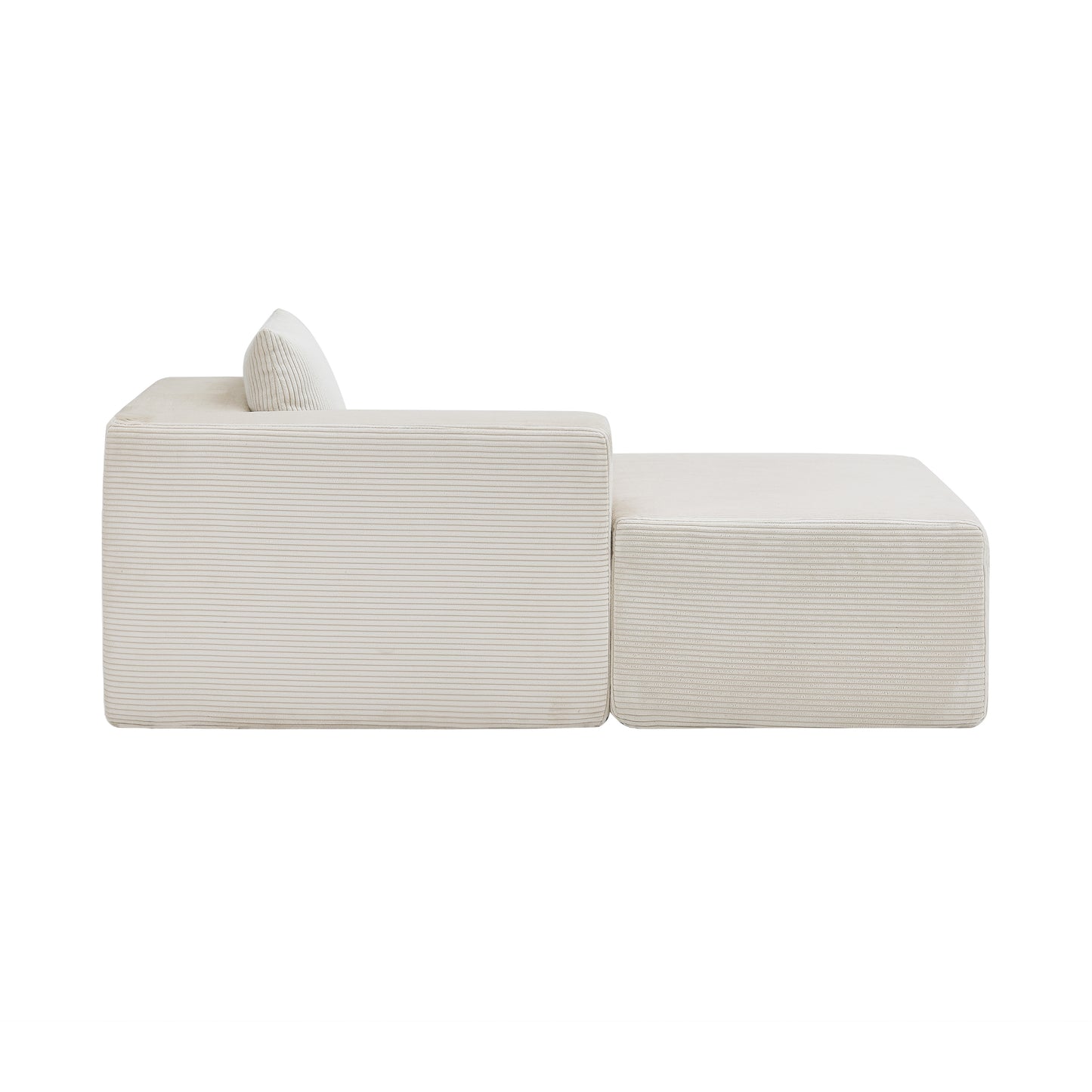 107" Compressed Sectional Sofas (Beige) image 12