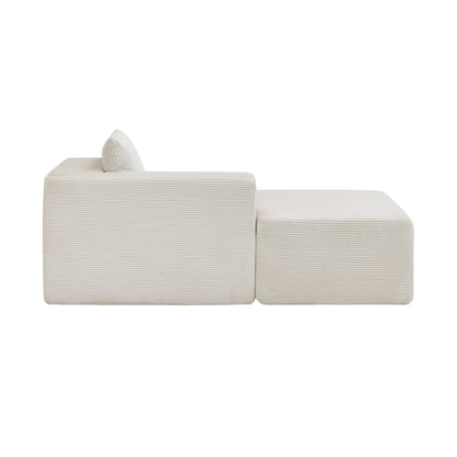 107" Compressed Sectional Sofas (Beige) image 12