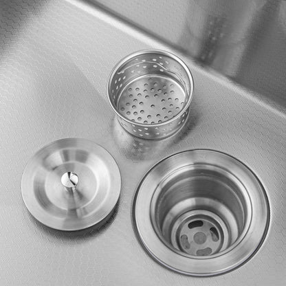 Pull-out Faucet Single Bowl Sink Kitchen Vegetable Sink 304 30"x18" Whale Waterfall Sink Stainless Steel Dish Sink wIth Dishwasher Accessories Household Vegetable Washing Basin, Dark Gray image 3