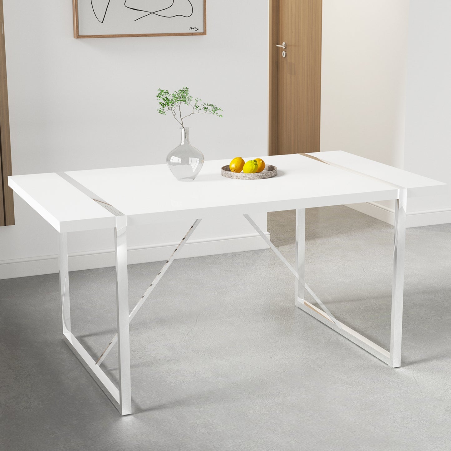 Only includes the two sides of the table, excluding the middle tabletop.PARTS-F-1529-BJ-WH-14080-CEBAN.ONLY SIDE TABLE.W1151P305478.F-1529-WH-14080 image 3