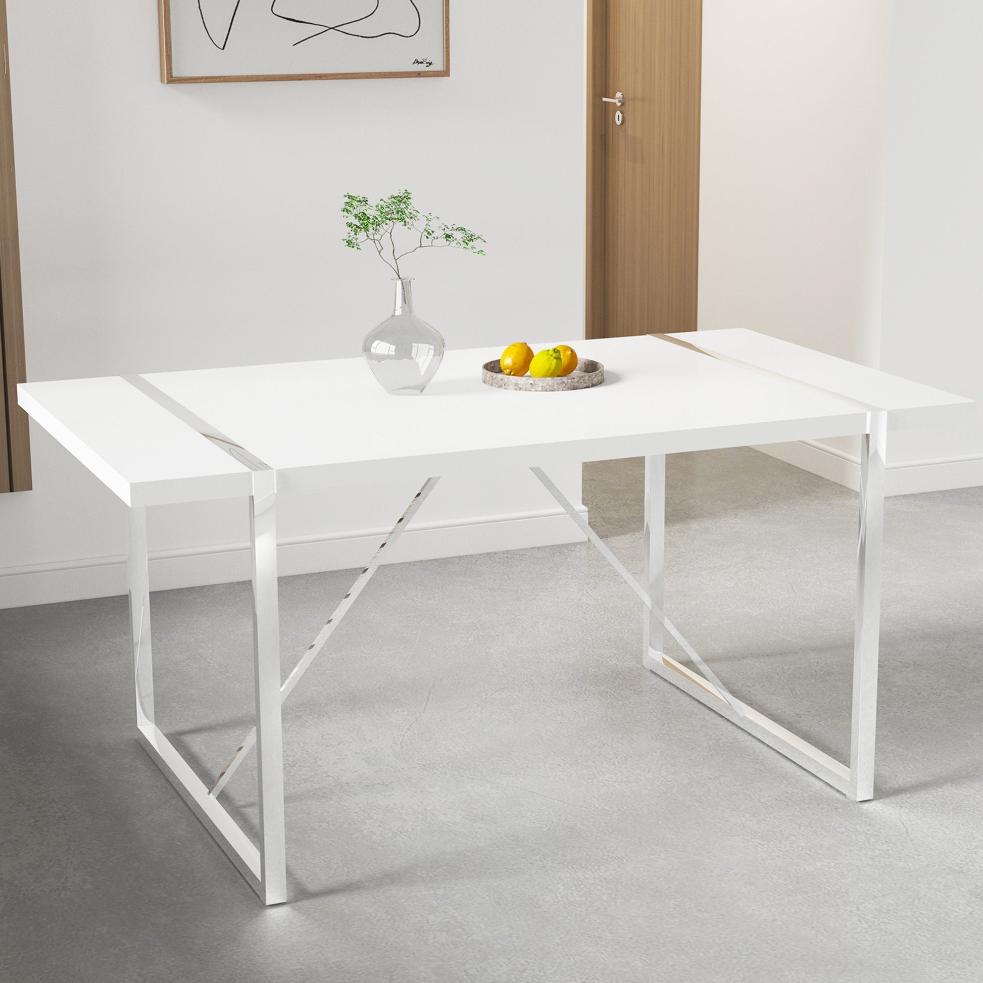 Only includes the two sides of the table, excluding the middle tabletop.PARTS-F-1529-BJ-WH-14080-CEBAN.ONLY SIDE TABLE.W1151P305478.F-1529-WH-14080 image 3