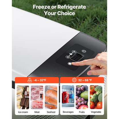 Car Refrigerator, DC 12/24V AC100-240V Compressor Electric Cooler, -4°F to 68°F Car Fridge with APP Control, 16 QT Cars Freezer for RVs, Campsites, Boats, Camping, Fishing, 60W Portable Freezer image 4