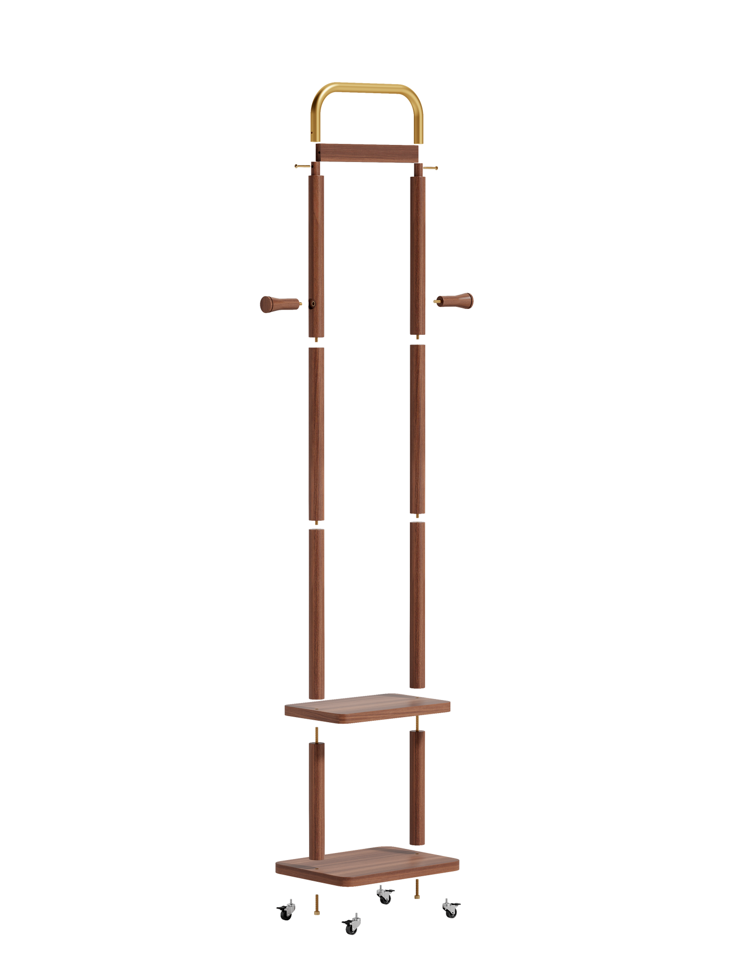 Coat Racks solid wood hanger 15.7* 11.8*71in Solid environmental protection easy to assemble beautiful can be placed in the bedroom/entrance/living room (Walnut) image 12