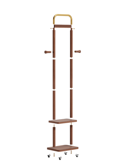 Coat Racks solid wood hanger 15.7* 11.8*71in Solid environmental protection easy to assemble beautiful can be placed in the bedroom/entrance/living room (Walnut) image 12