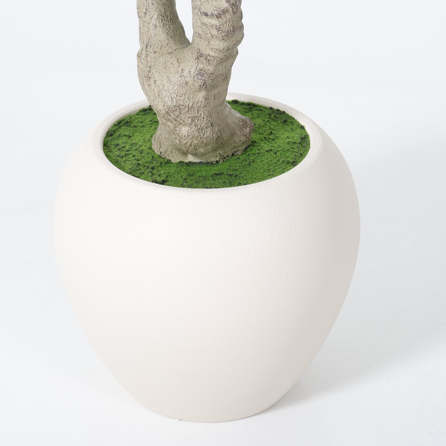 8FT Artificial Olive Tree With Decorative White Pot, Tall Indoor & Covered Outdoor Decorative Tree, 1pc/set image 11