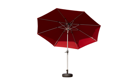10FT Patio Umbrella, Outdoor Table Umbrella with Push Button Tilt and Crank, UV Protection Waterproof Market Sun Umbrella with 8 Sturdy Ribs for Garden, Deck, Backyard, Pool (Brick red) image 1