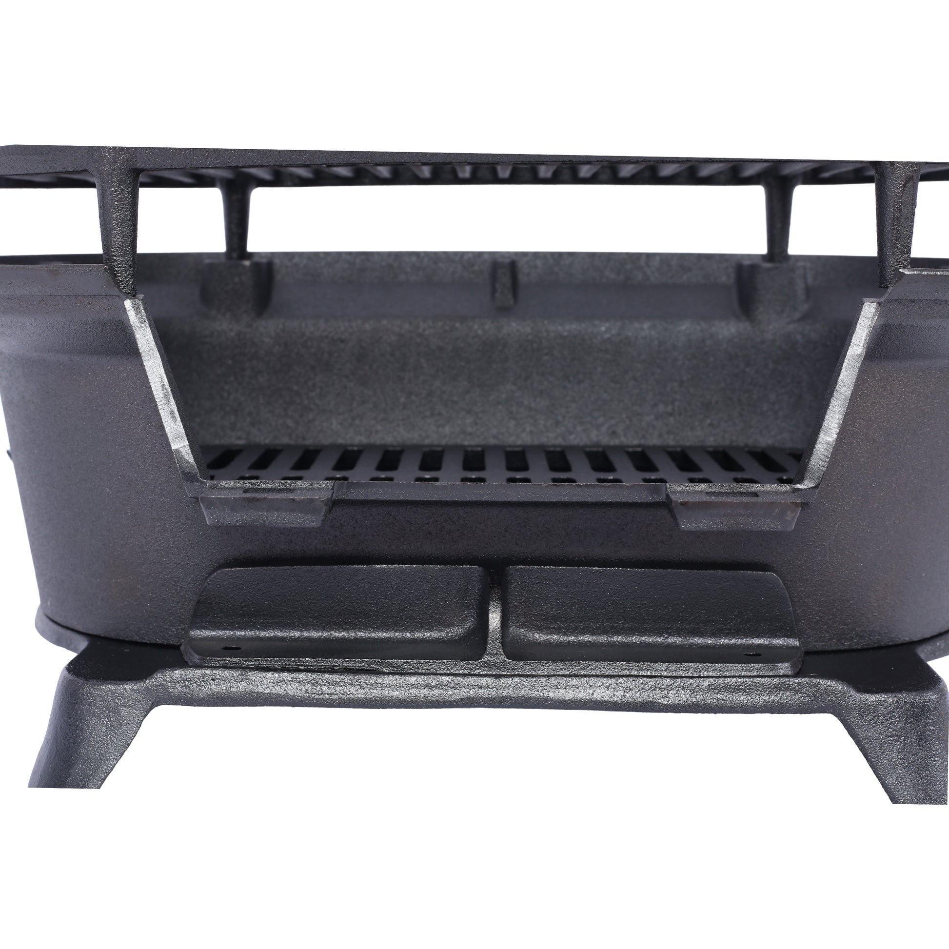 Oval Cast Iron Grill Outdoor, Portable Charcoal Grill and Tabletop Cast Iron Skillet - 100% Cast Iron, Durable, Small Charcoal Grill, Camping Stove, Hibachi Grill image 12
