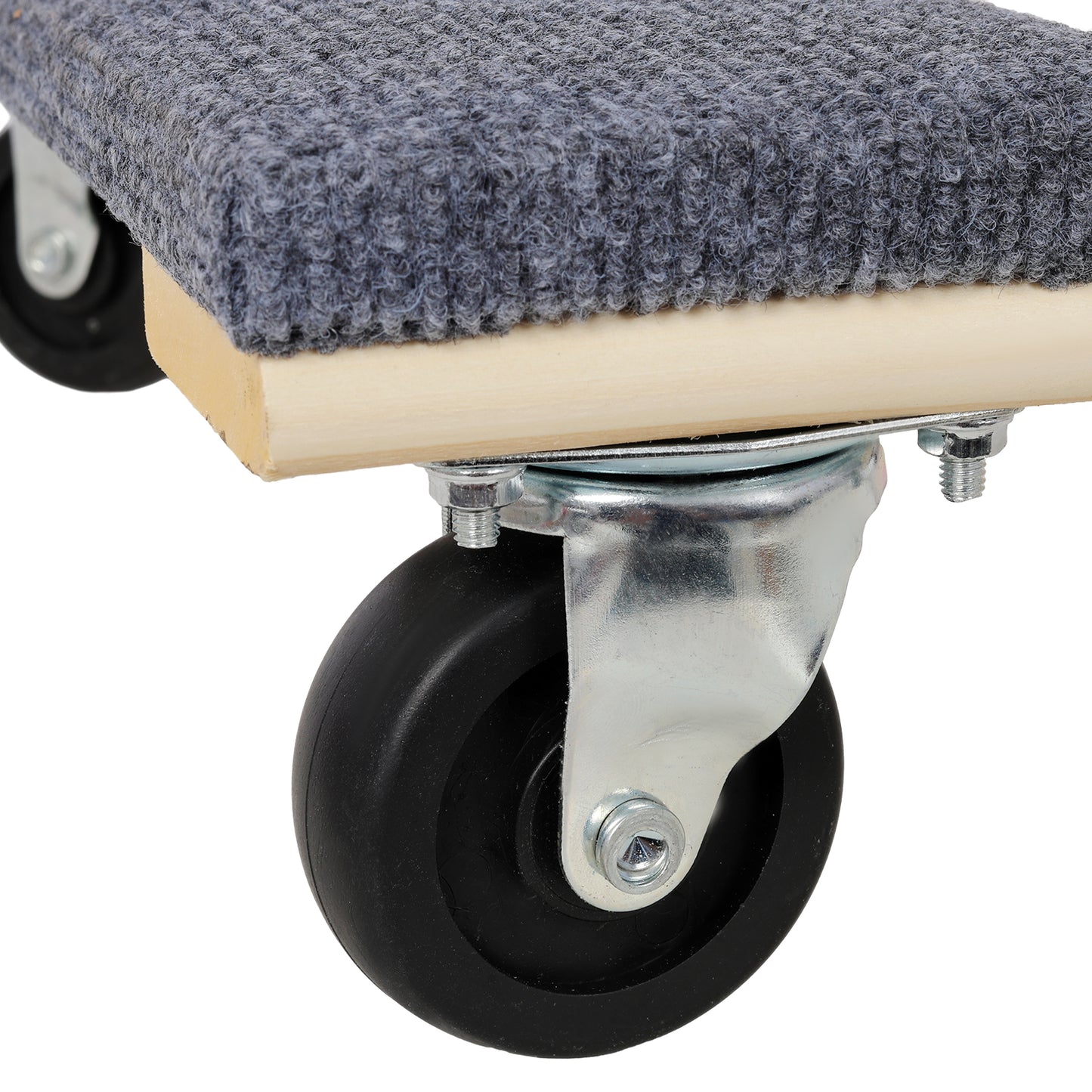 2 Pack Heavy Duty Moving Dolly Set, Grey Non-Slip Carpet Surface with 4 PP Swivel Casters Each, 2000 LBS Total Load Capacity Per Pair Multi-Purpose Furniture Transport Cart image 8