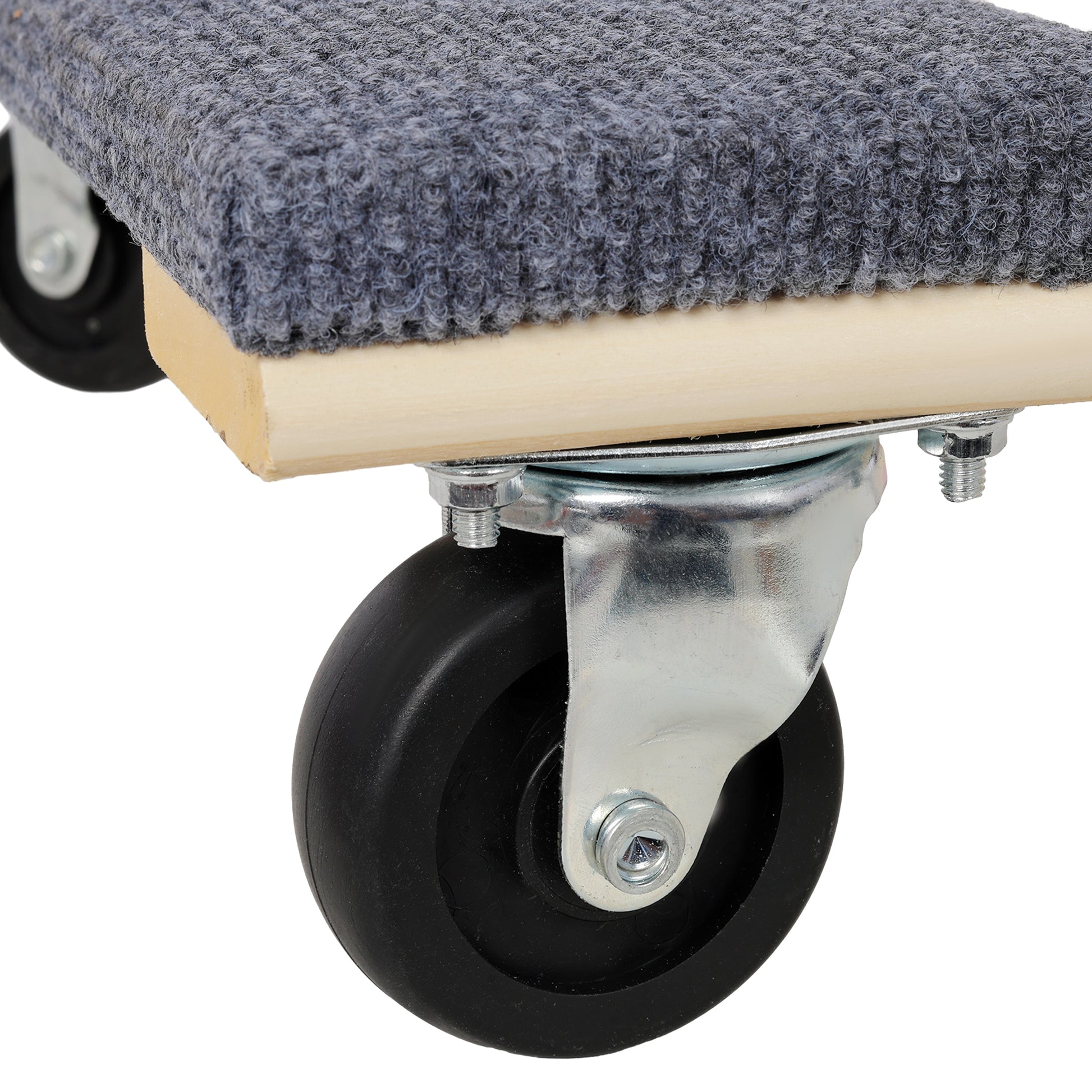 2 Pack Heavy Duty Moving Dolly Set, Grey Non-Slip Carpet Surface with 4 PP Swivel Casters Each, 2000 LBS Total Load Capacity Per Pair Multi-Purpose Furniture Transport Cart image 8