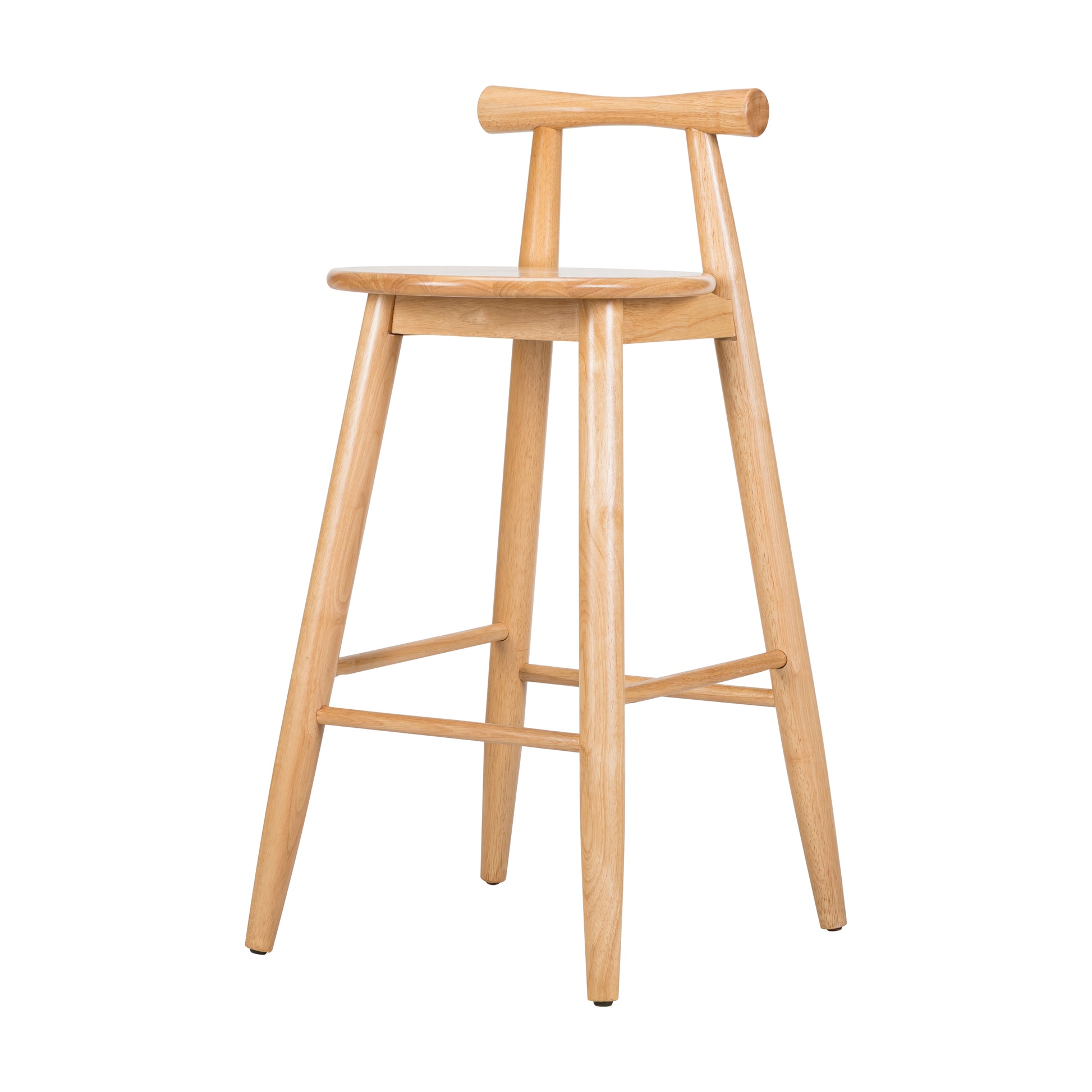 Grove Indoor Rubberwood Barstool, Natural Finished, Set of 2 image 7