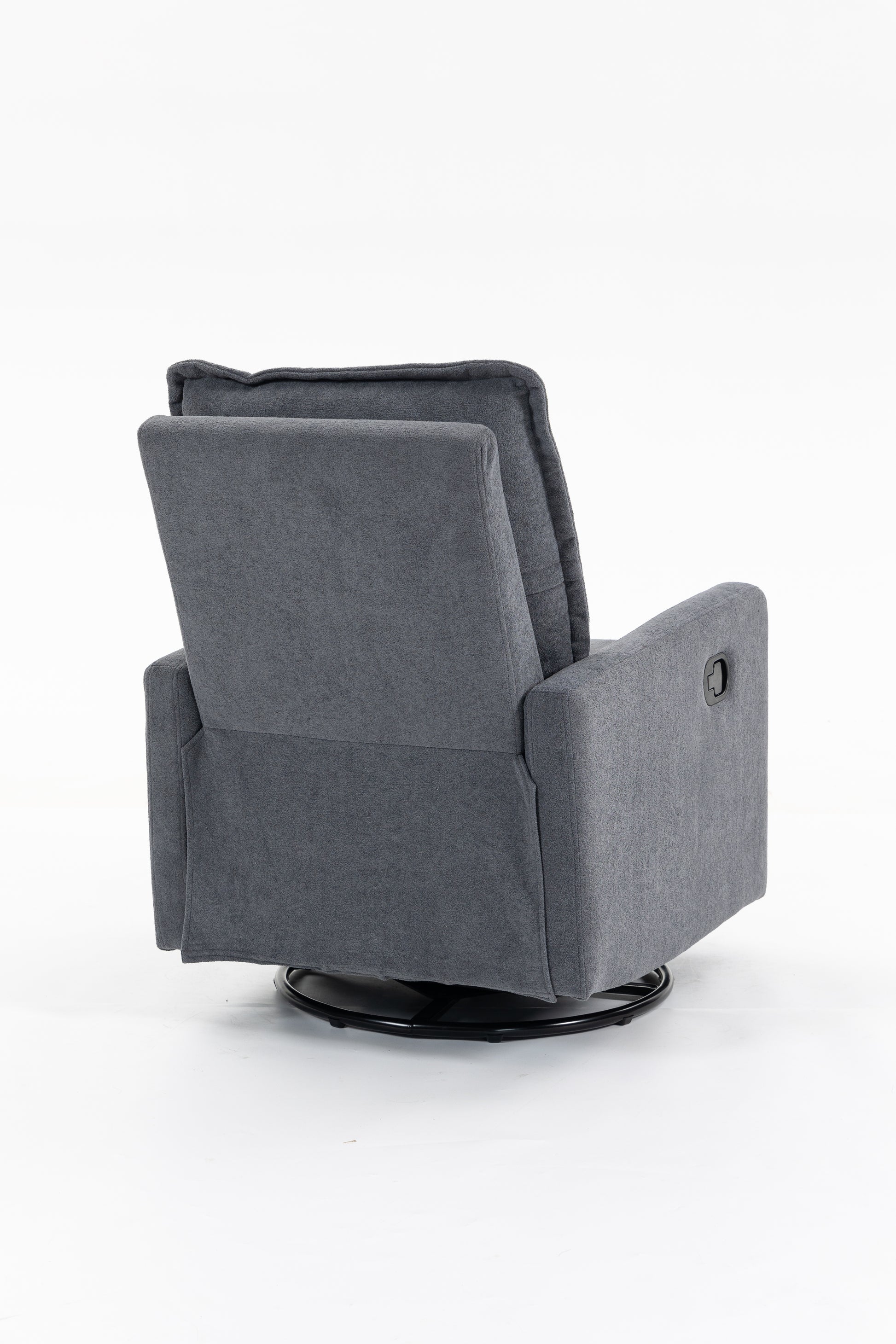Short plush manual button armchair sofa image 10