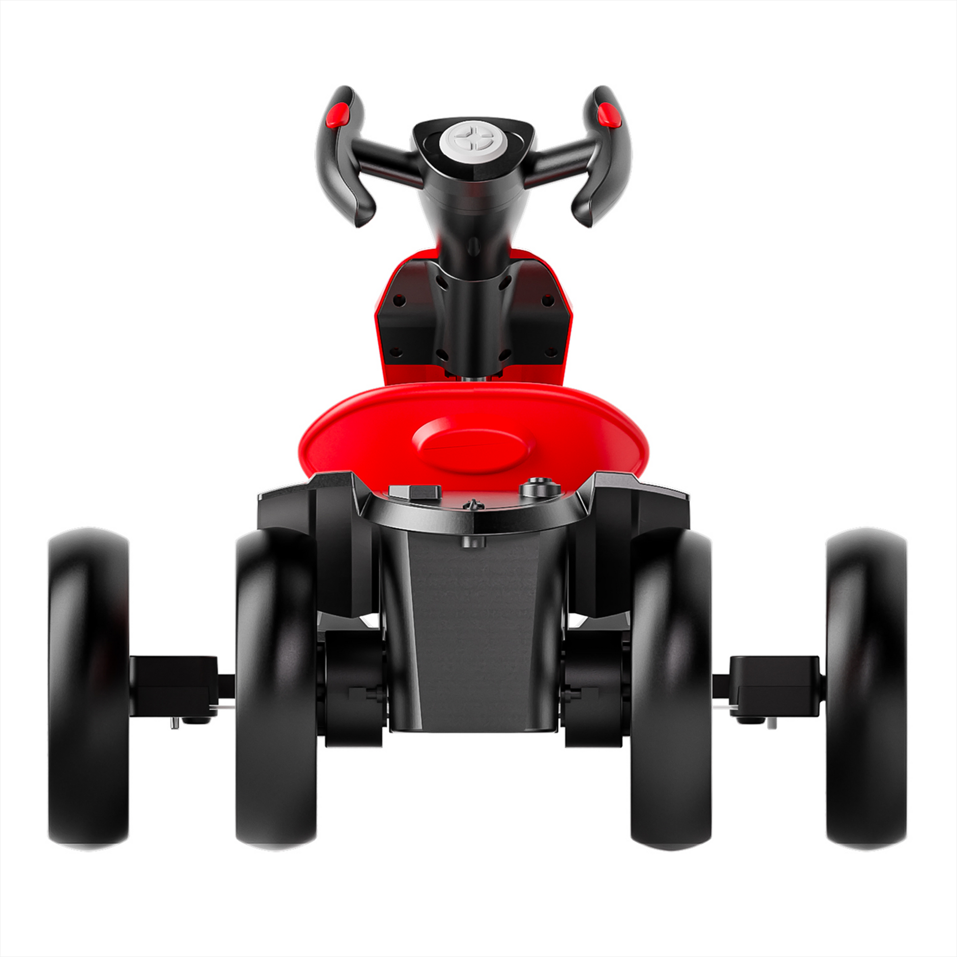 12V electric Kids Pedal Go Kart, Folder Go Kart, Outdoor Ride on Toy with Adjustable Seat, 4 Non-Slip EVA Wheels for Boys and Girls Aged 3-6 Years Old, Red image 3