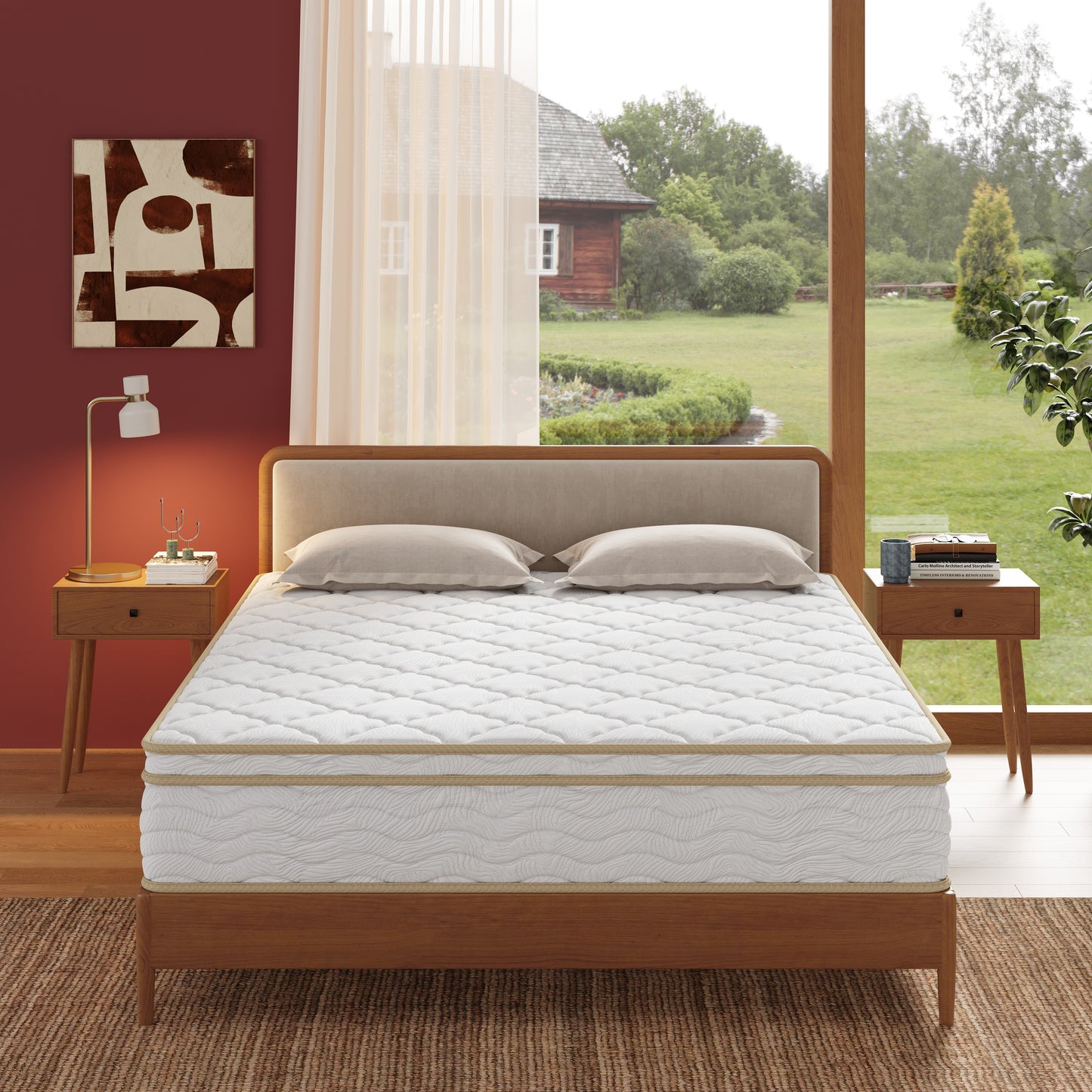 12 Inch Queen Size Hybrid Mattress image 1